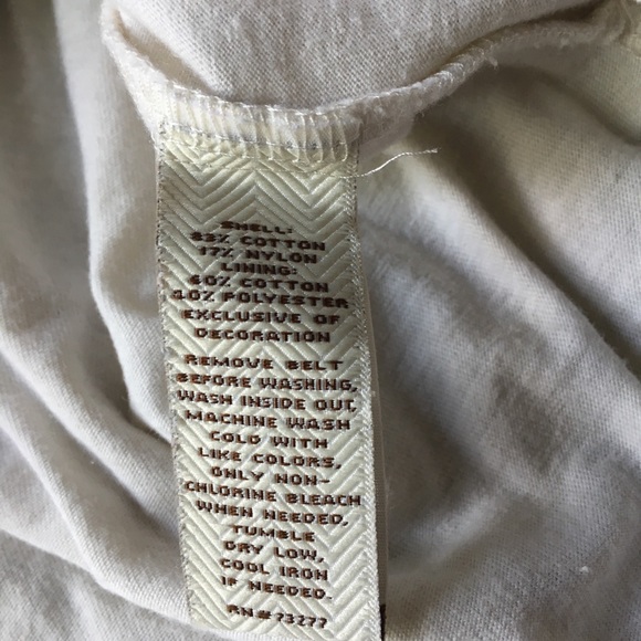 LAST CHANCE! Sonoma Size S Cream Lace Belted Dress - Picture 6 of 6